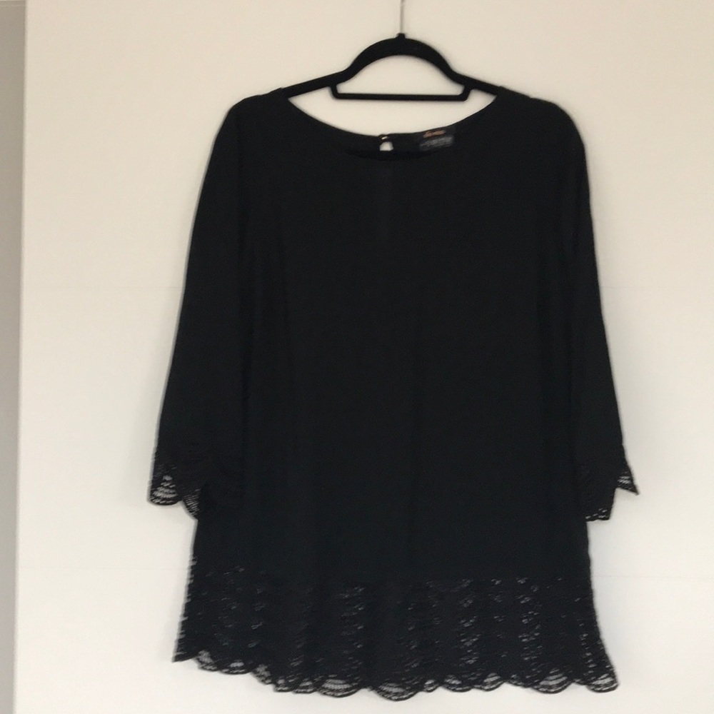 Ella Moss Black Maternity Blouse